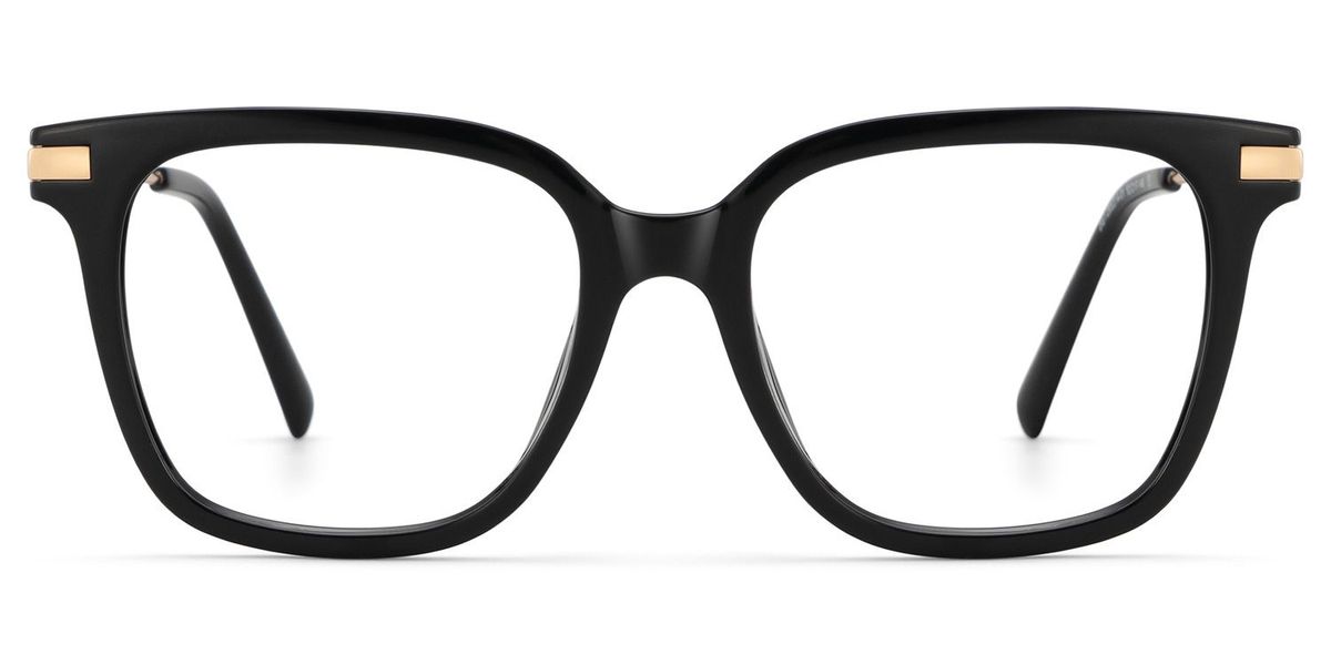 Jacqui Square Black Glasses3