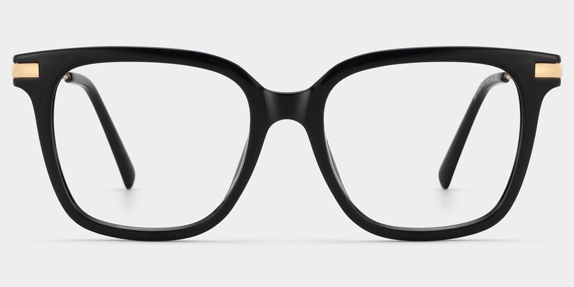 Jacqui Square Black Glasses