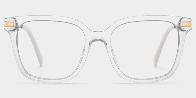 Jacqui Clear Rectangle Glasses