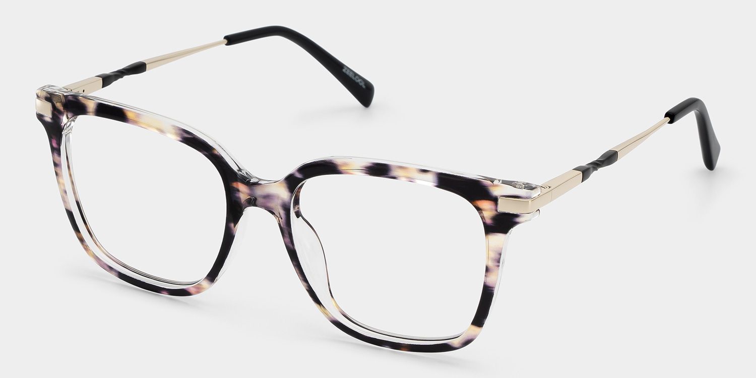 Jacqui Natural Tortoise Square TR90 Glasses | ZEELOOL3