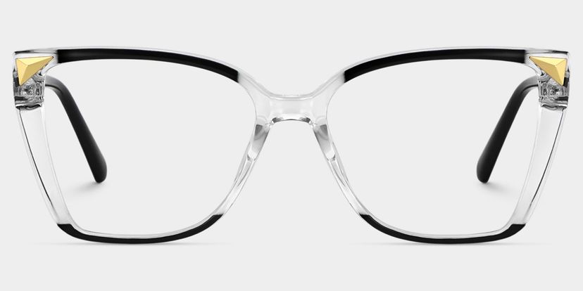 Shelia Butterfly Black Clear Glasses