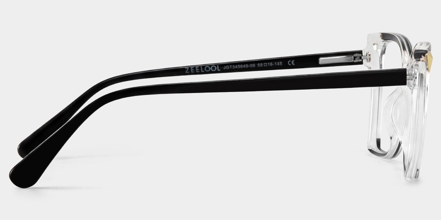 Clear Frame Glasses With Black Sides For Women4