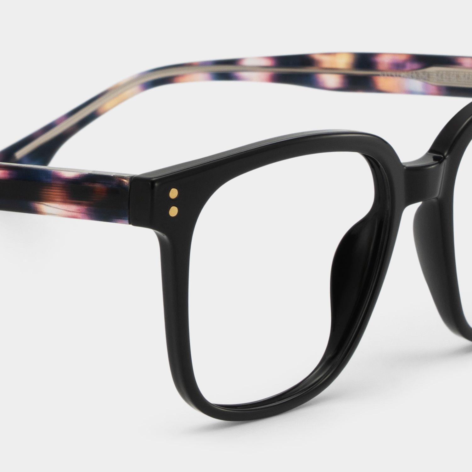 Donnalyn Black Square Natural Eyewear | ZEELOOL5