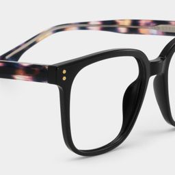 Donnalyn Black Square Glasses5