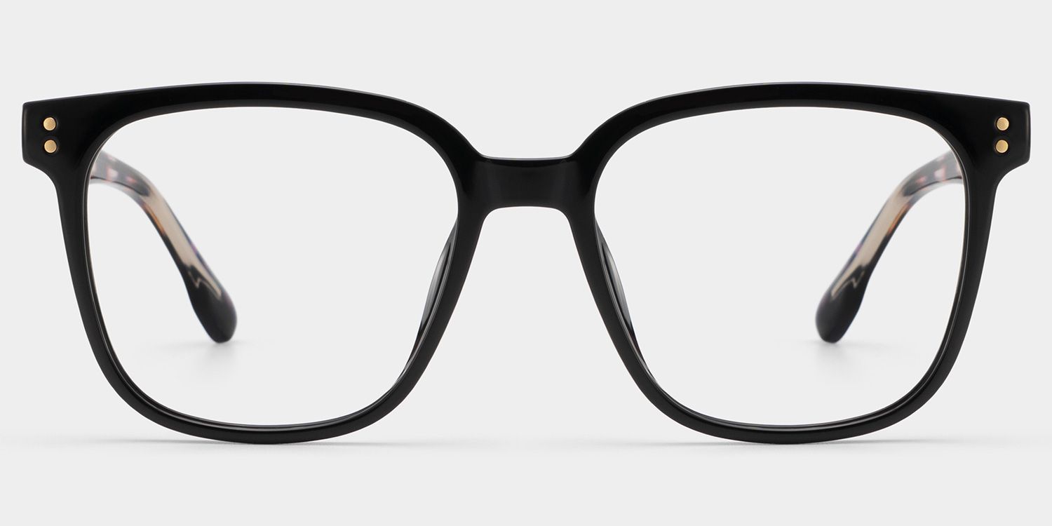 Donnalyn Black Square Natural Eyewear | ZEELOOL1