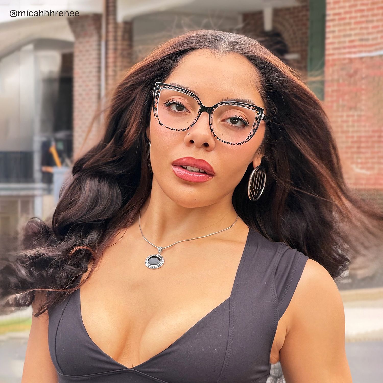 Large Tortoise Shell Eyeglasses Frames With Cat Eye Shape5