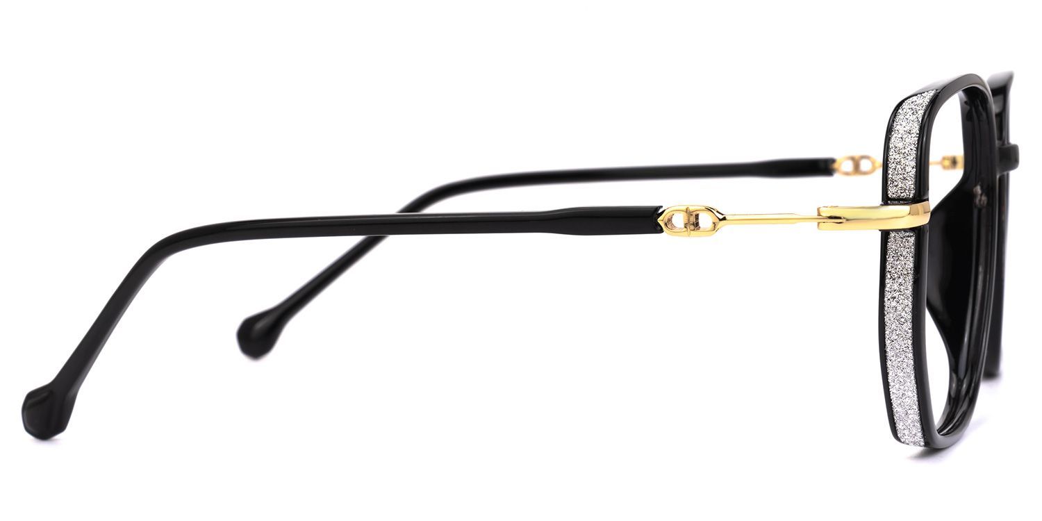 Joana Geometric Black TR90 Glasses for Women | ZEELOOL2