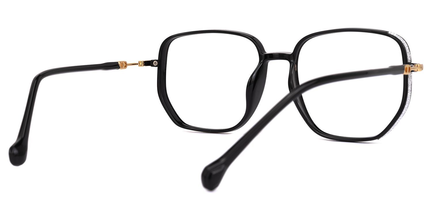 Joana Geometric Black TR90 Glasses for Women | ZEELOOL3