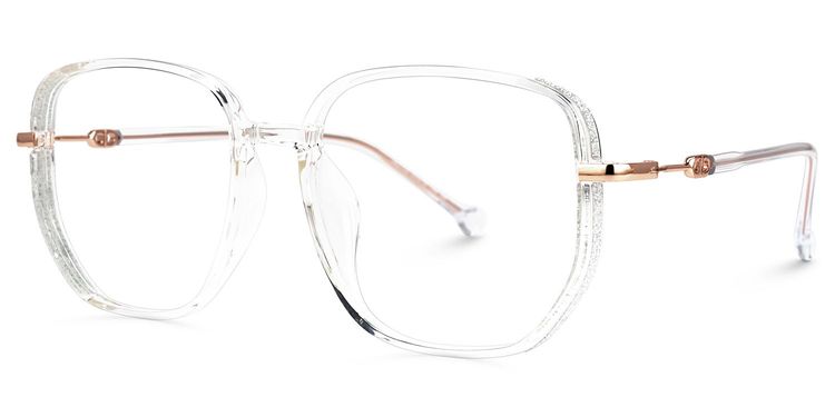 Joana Geometric Clear Glasses