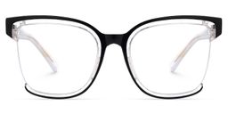 Cadogan Black Square Glasses0