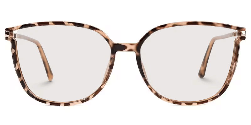 Rodz Pale Tortoiseshell Glasses with Square Thin frame0
