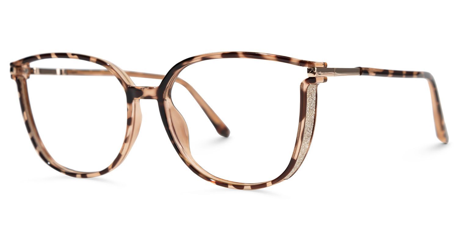 Rodz Pale Tortoiseshell Glasses with Square Thin frame2
