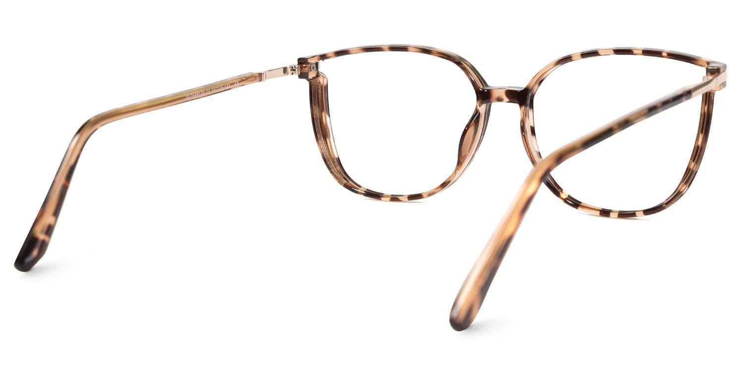 Rodz Pale Tortoiseshell Glasses with Square Thin frame4