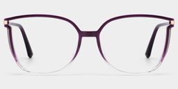Rodz Square Purple Clear Glasses0