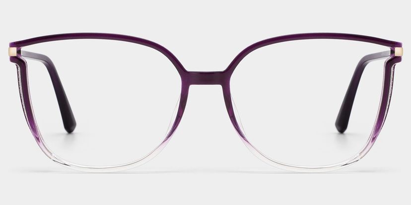 Rodz Square Purple Clear Glasses