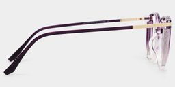 Rodz Square Purple Clear Glasses3