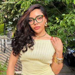 Ebony Square Green Glasses6