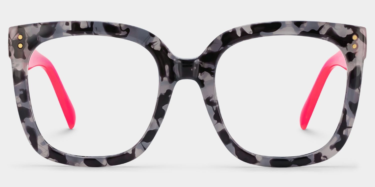 Ebony Square Gray-Tortoise TR90 Glasses | ZEELOOL0