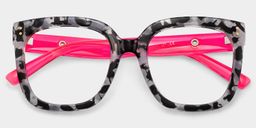 Ebony Square Gray-Tortoise Glasses1