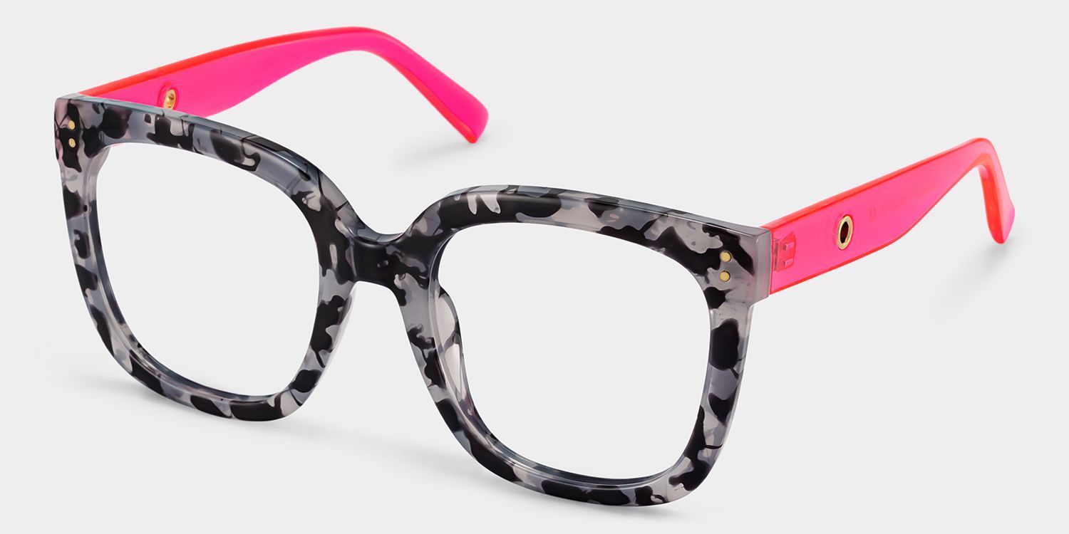 Ebony Square Gray-Tortoise TR90 Glasses | ZEELOOL2