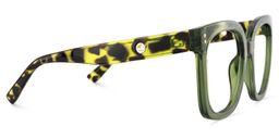 Ebony Square Green Tortoise Glasses7