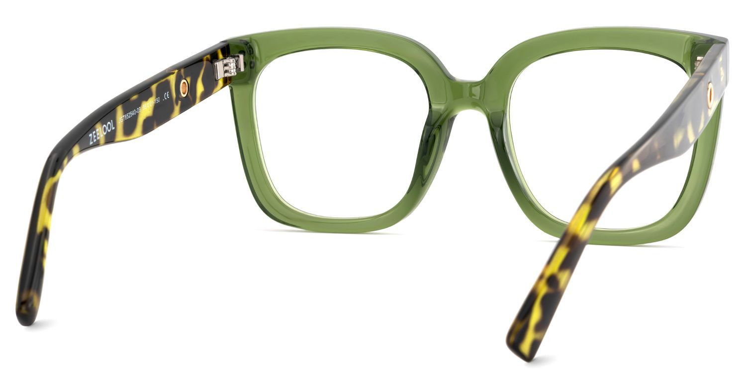Women's Green Glasses With Square Shape8