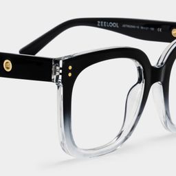 Ebony Square Black Clear Glasses5