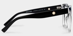 Ebony Square Black Clear Glasses4