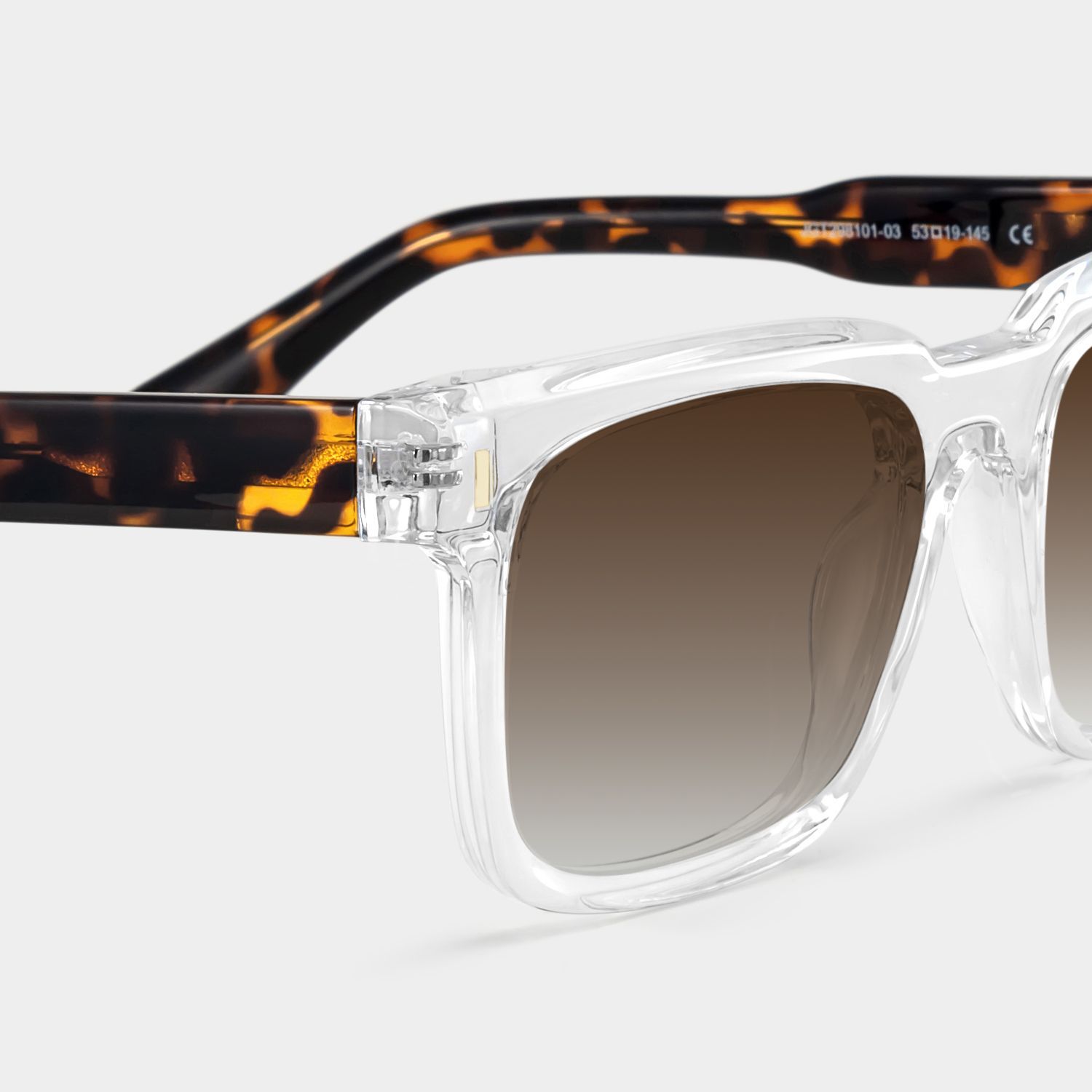 Orson Clear Rectangle Polarized Sunglasses for Driving | ZEELOOL4