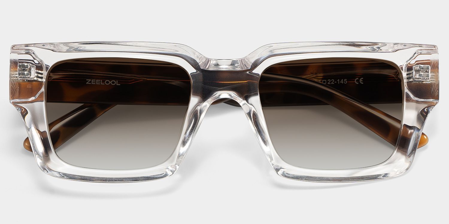 Orson Clear Rectangle Polarized Sunglasses for Driving | ZEELOOL1