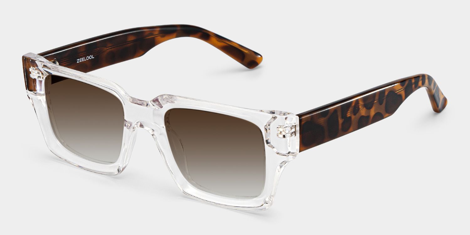 Orson Clear Rectangle Polarized Sunglasses for Driving | ZEELOOL2