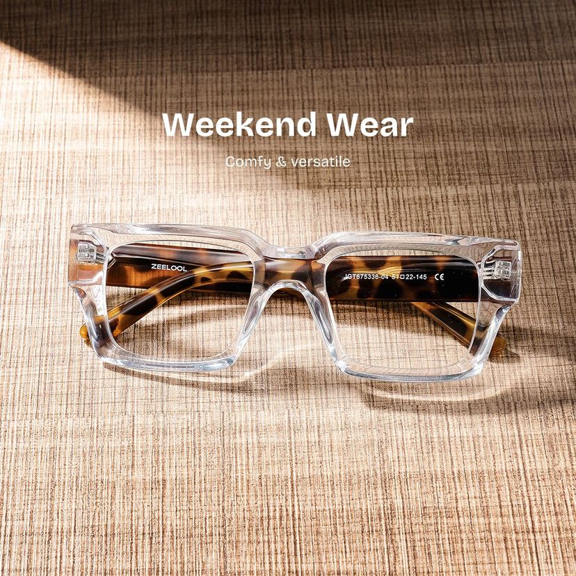 Orson Rectangle Clear Glasses