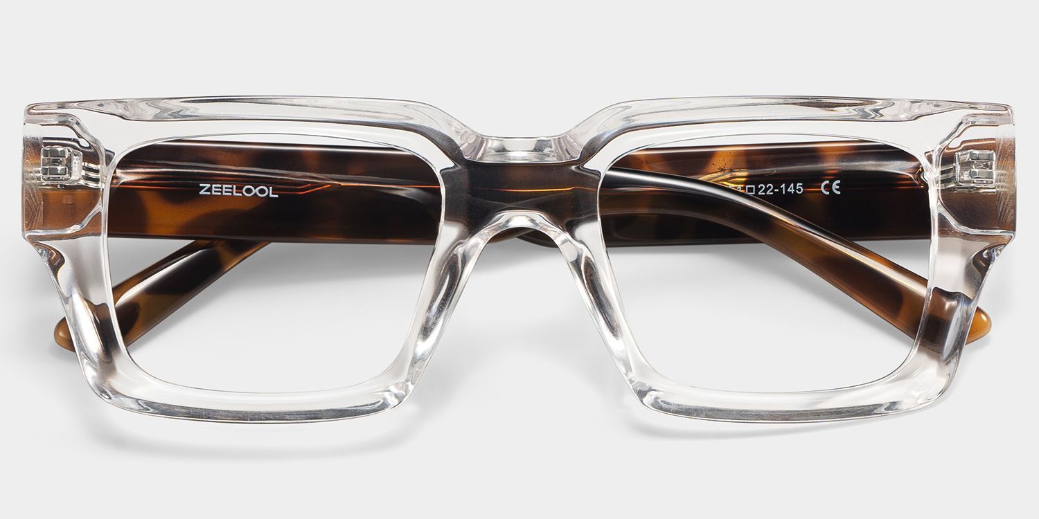 Orson wide rectangle frame glasses Online | ZEELOOL2