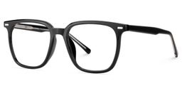 Eliza Black Square Glasses3