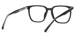 Eliza Black Square Glasses5