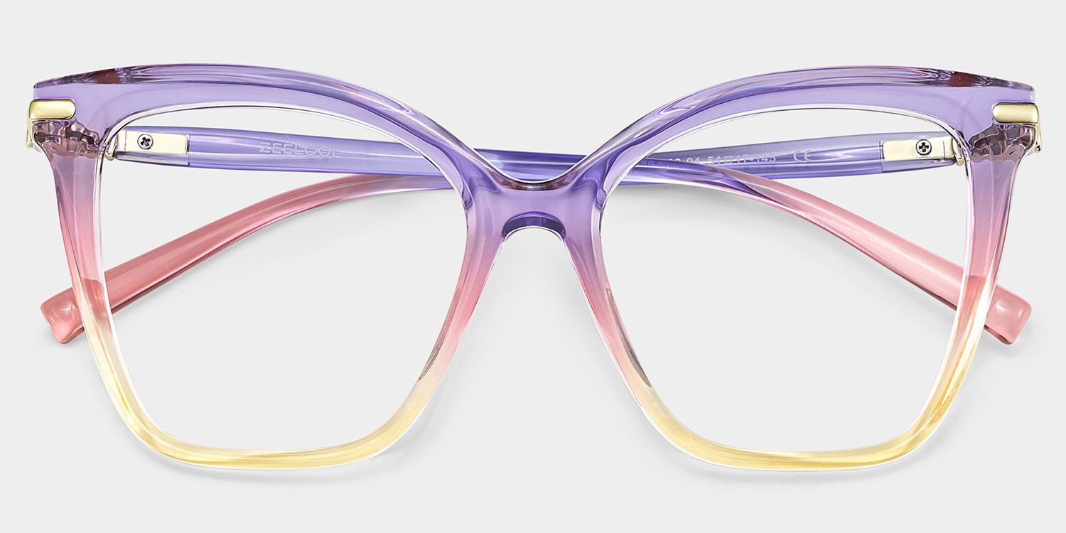 Lamar Multicolor Frame Glasses with Butterfly Frame Online | ZEELOOL3