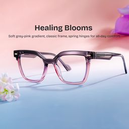 Pinette Two-tone Square Glasses0