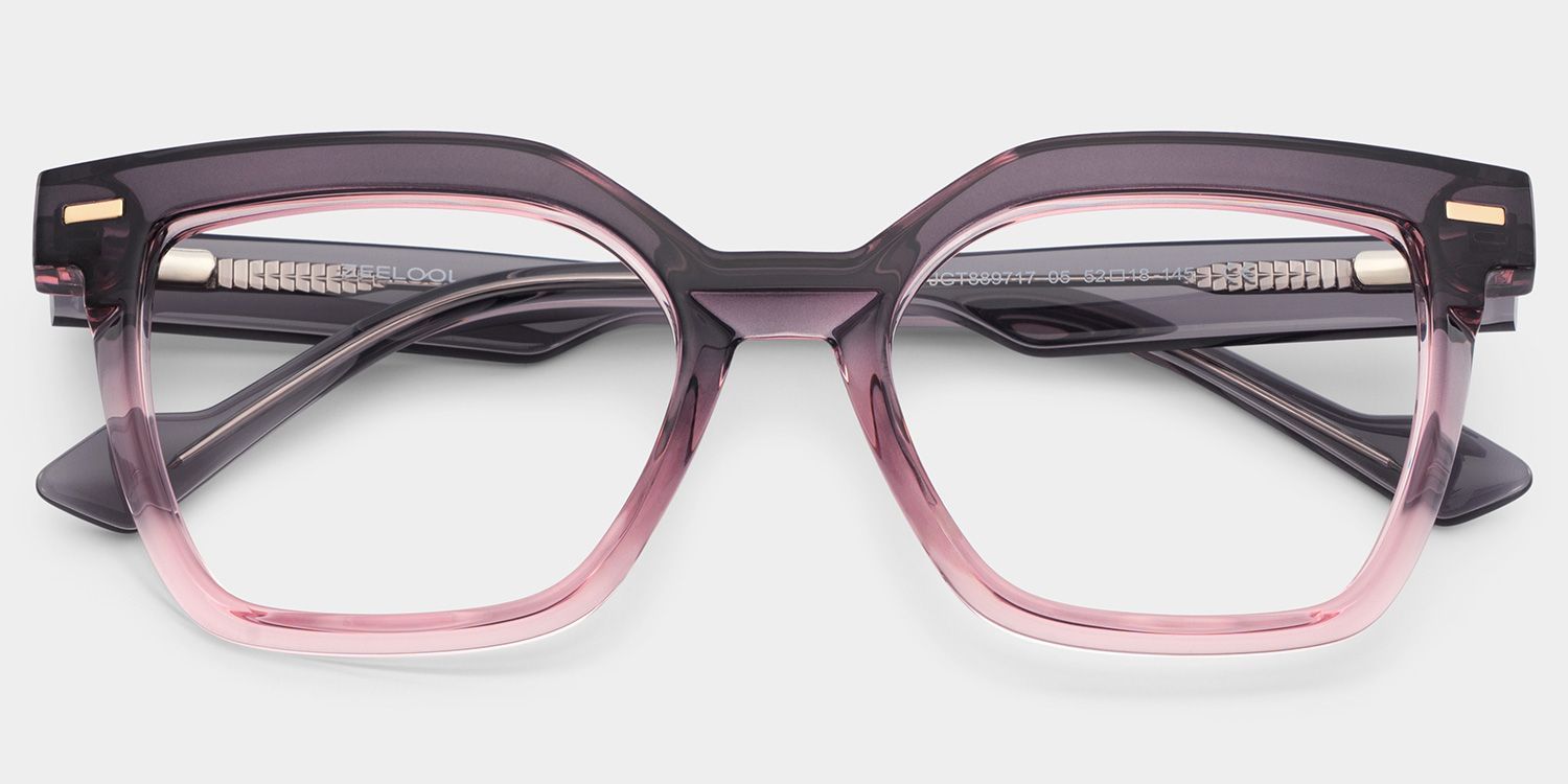 Pinette Two-Tone Square Nature Eyes Eyewear | ZEELOOL2
