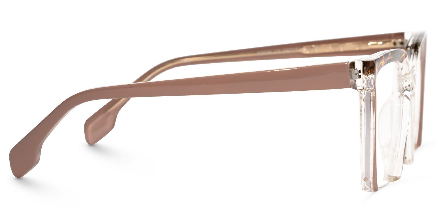 Misty Square Brown Glasses | Zeelool Glasses2