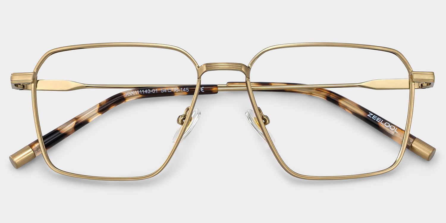 Ashley Brown Square Glasses in Mixed Material | ZEELOOL2