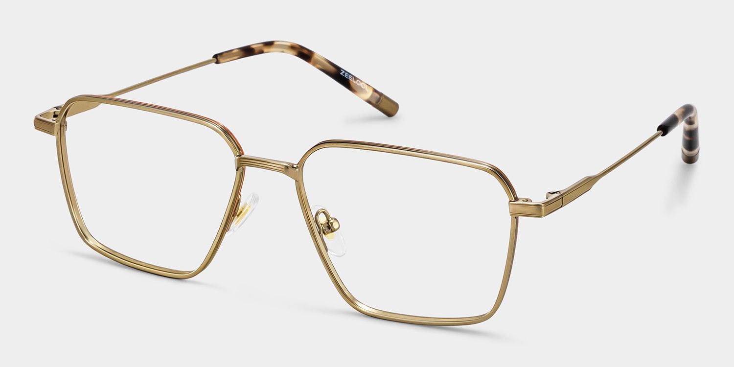 Ashley Brown Square Glasses in Mixed Material | ZEELOOL3