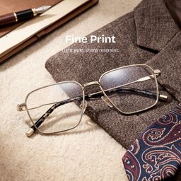 Ashley Gold Square Glasses0