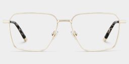 Ashley Gold Square Glasses1