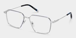 Ashley Silver Square Glasses2