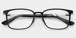 Aubrey Rectangle Black Glasses2
