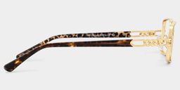 Olivia Gold Rectangle Glasses4