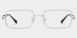 Olivia Silver Rectangle Glasses1