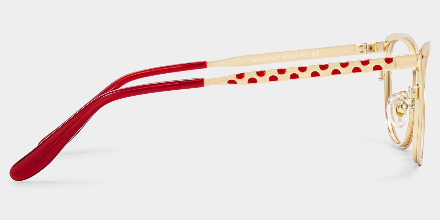 Katherine Gold Cat-Eye Glasses | ZEELOOL4