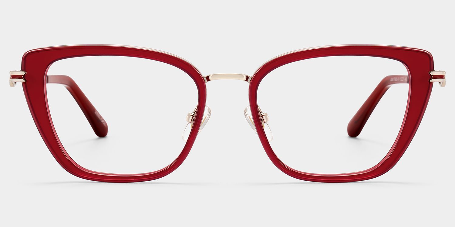 Veronica Red Cat-Eye Glasses | ZEELOOL1