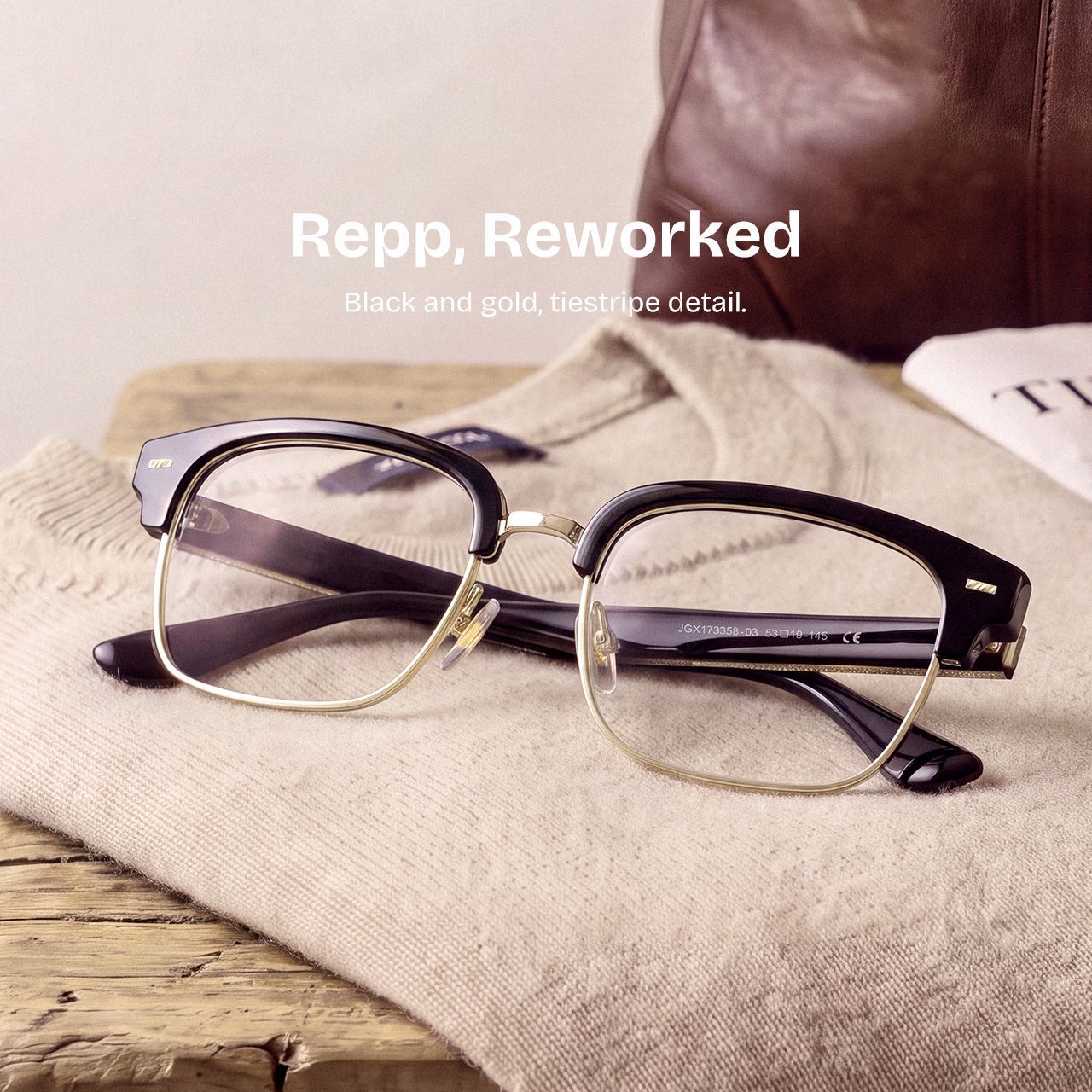 Eden Rectangle Black Frames Glasses in Rx Option | ZEELOOL0